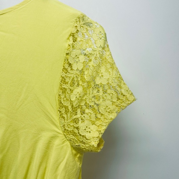 So Women’s Casual Short SunDress Floral Yellow Size XL - Picture 7 of 11